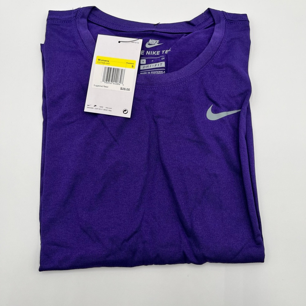 Nike Purple Dri-FIT Performance Tee with White Logo